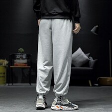 2021秋沙发墙日系大码男卫裤束脚抽绳印花九分休闲裤K2063-P38，男装休闲裤，电商A001