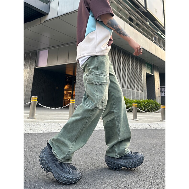 新款重工水洗做旧个性潮牌牛仔裤男高街美式大码牛仔控89,男装牛仔裤,星座301D-4(原星座1004-4）