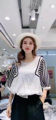 拼接超小衫，女装，雪儿伊秀