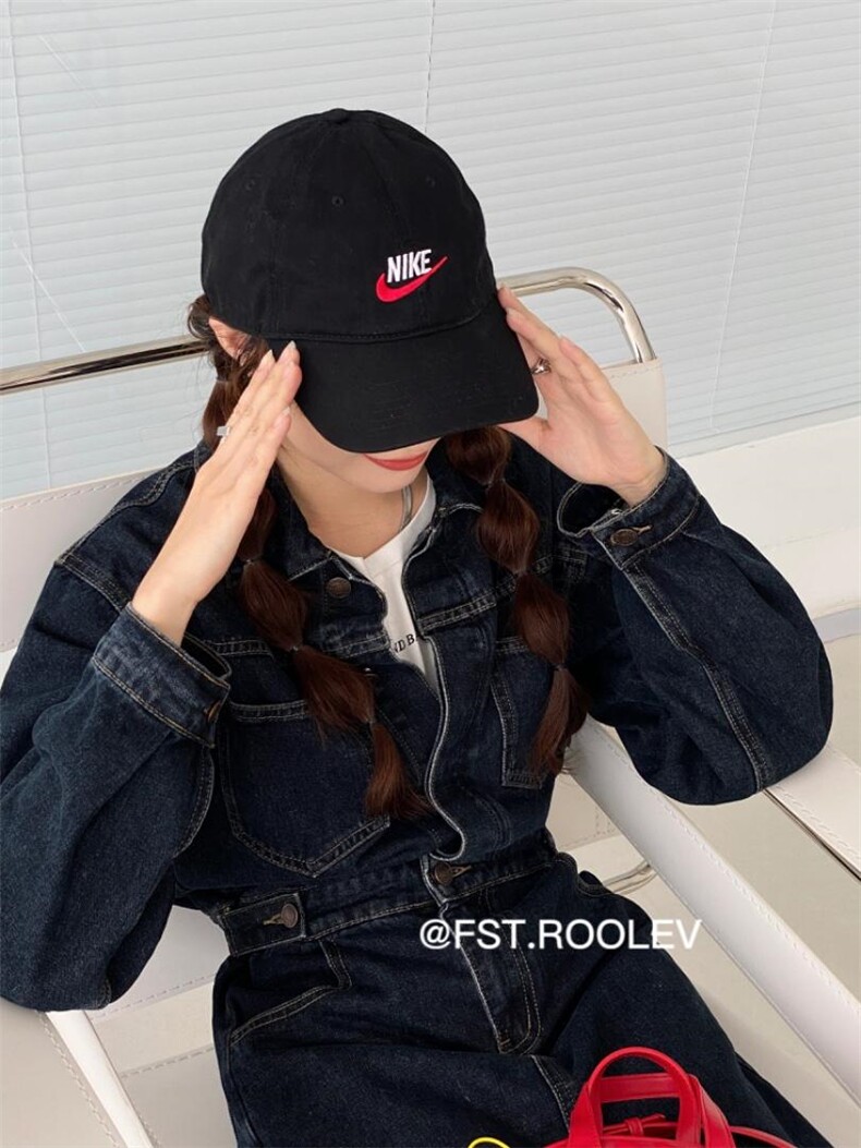 复古牛仔连衣裙，女装连衣裙，FST