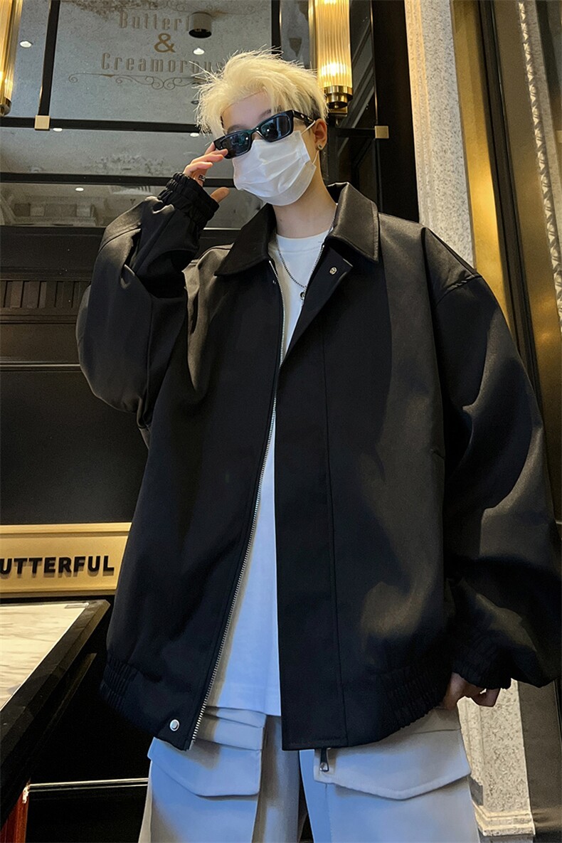 量大优供视频垫肩阿尔法飞行员翻领外套夹克男CP46-特75,男装夹克,电商B371