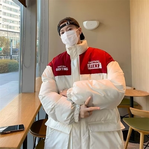 棉服男款美式高街潮牌冲锋衣棉衣外套冬装小众设计感加厚棉袄图片