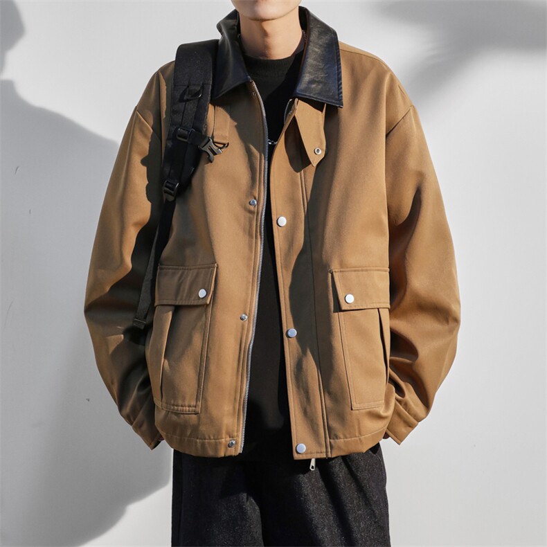 JK8863-P80L-9XL2025秋冬新款翻领夹克外套控138,男装夹克,星座109