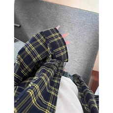 藏蓝格子