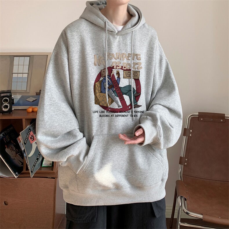 ！连帽圆领卫衣男装港风帽衫男LM154-P35,男装卫衣,电商B367