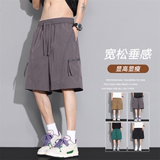 现货夏季工装短裤男ins潮牌休闲百搭潮流痞帅五分裤D02520-P38，男装牛仔裤，星座308B-2