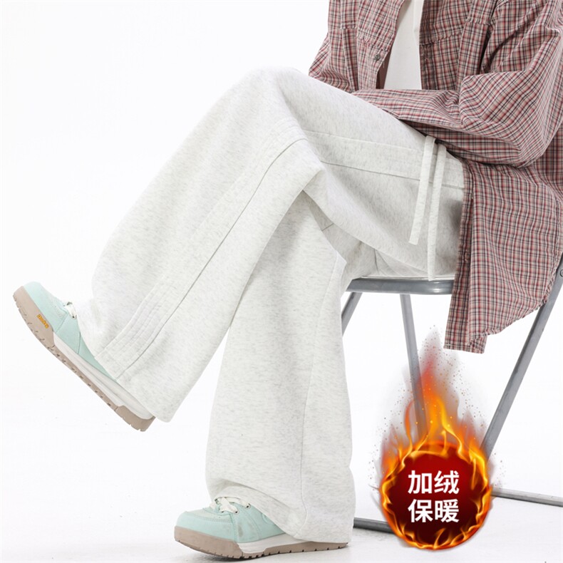 秋冬加绒休闲裤男宽松直筒裤弯刀裤K274-P45加绒P55控78加绒控88，男装卫衣，星座209-2