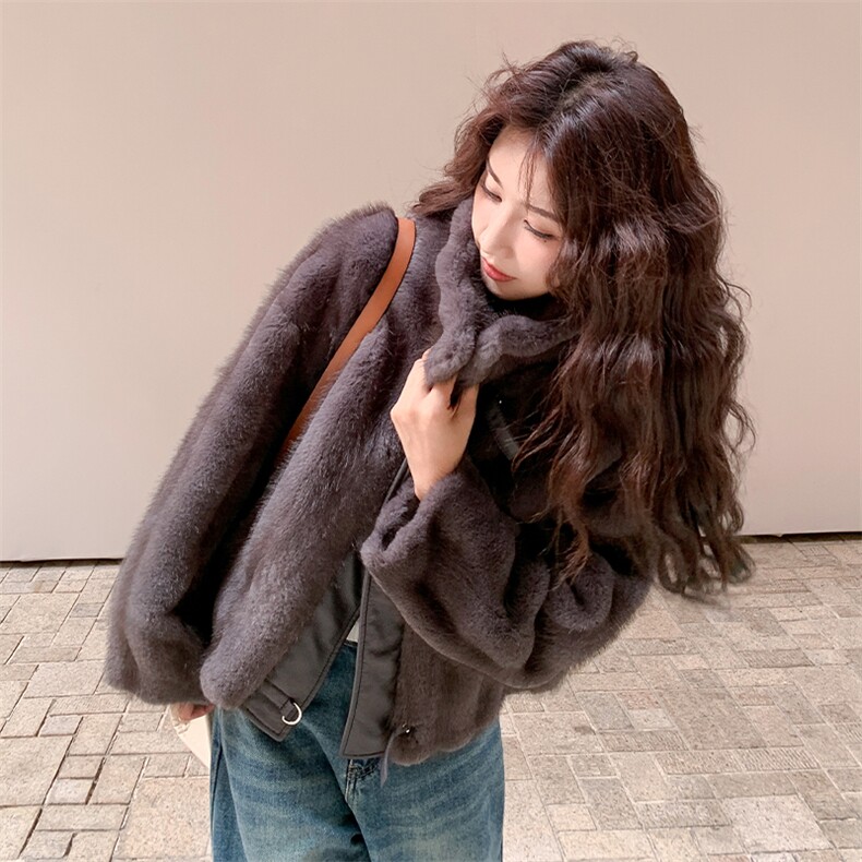 新款已出货环保雪兰貂外套2C123-Z1003-P245-K355,女装派克服,2C123
