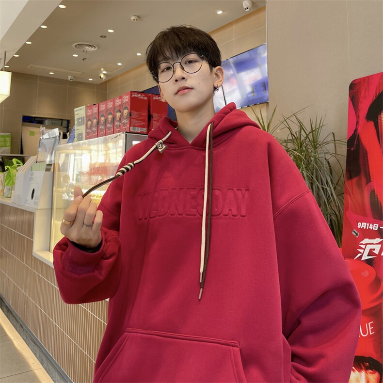 抖音品质港风重磅工艺烫印潮流立体钢印字母卫衣LMWY03-P55,男装卫衣,电商B325