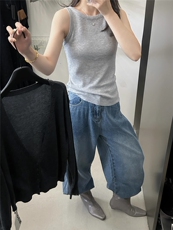 2025年秋季时尚百搭通勤简约休闲开衫背心，女装羊毛衫，恒旺羊绒