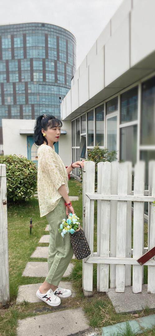 纯苎连衣裙小衫裤子裙子衬衣 时尚风 风淑女风休闲风，女装连衣裙，川哲