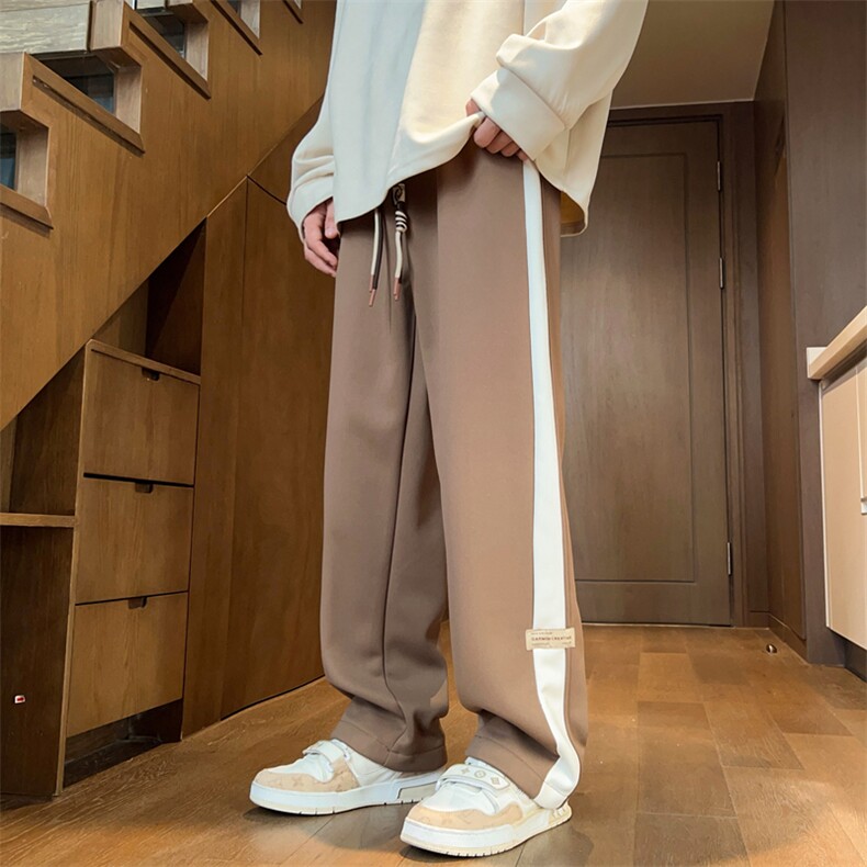 冬季加绒休闲裤男直筒裤拼色卫裤K7720-P50加绒P60控68加绒控78,男装休闲裤,星座209-2