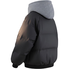 现货高品质重磅工艺美式高街假两件PU皮棉衣男女加厚棉服外套，男装棉衣，电商A486-1