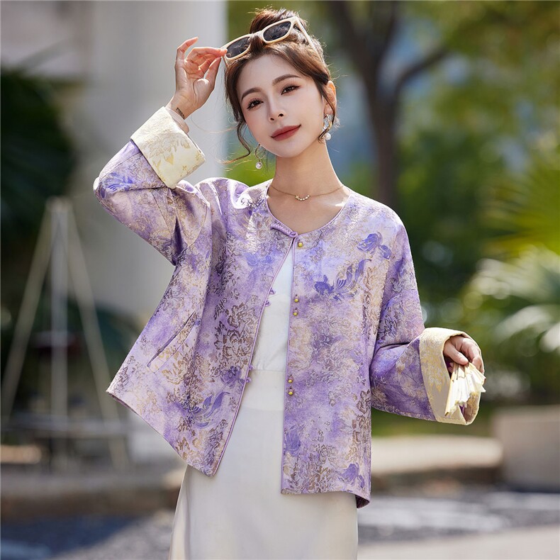 中式2026年春季新款刺绣短外套，女装短外套，靓衣阁