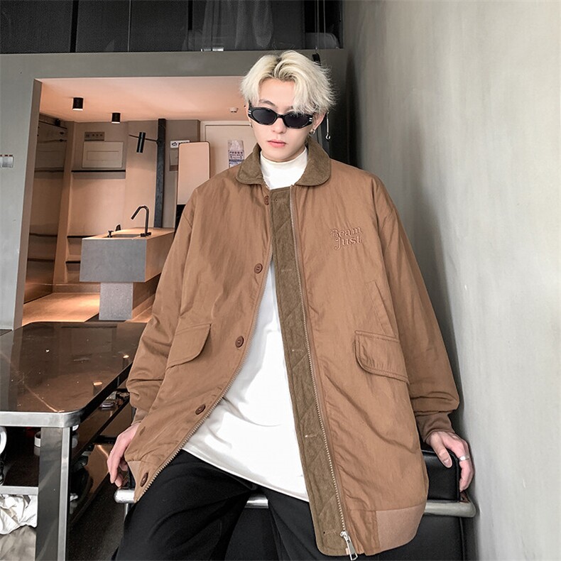 现货~美拉德工装飞行夹克棉服宽松外套 XZ609-WT2502-P98-控158图片