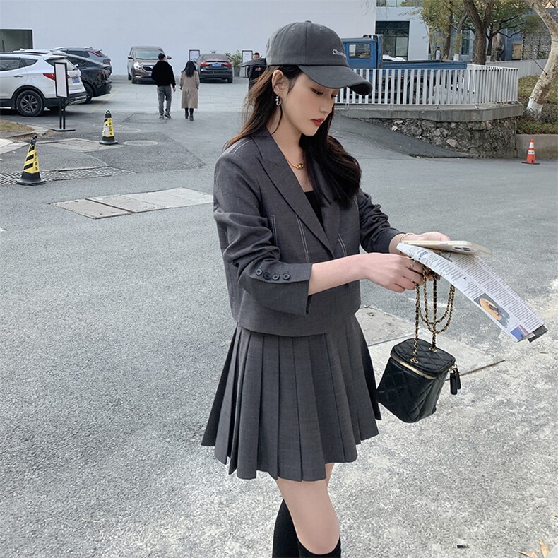 现货韩系ins西装两件套2D151-T9900-P155-K208,女装套装/套裙,2D151