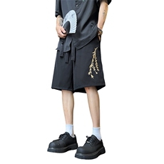 量大优供视频冰丝风刺绣短裤DK18m-5XL特P25，男装牛仔裤，电商B325