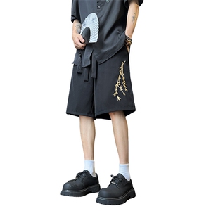 量大优 供视频 冰丝风刺绣短裤 DK18 m-5XL 特P25图片