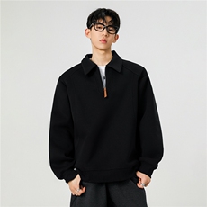 春季新款轻熟休闲风POLO领卫衣WY05512-P55，男装Polo衫，星座308B-2