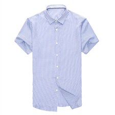 短袖衬衫夏季新款商务休闲免烫宽松衬衣打底衫上衣男装，男装衬衫，电商B212（原钱塘6029）