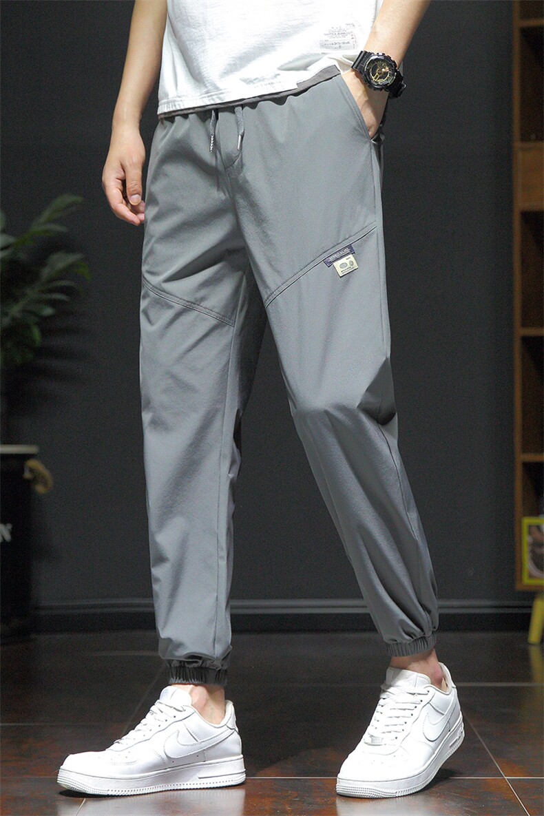 夏季冰丝休闲裤男宽松潮流百搭休闲运动裤961-P25控48,女装休闲裤,星座717