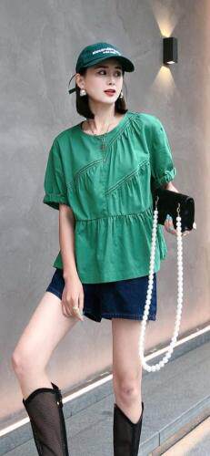 夏季新款棉质小衫，女装，依纤