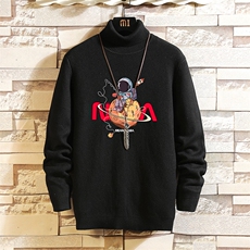 高领毛衣男士大码内搭毛线衣男砖墙GM45287-P45加绒款-P65，男装针织衫/毛衣，电商A040A