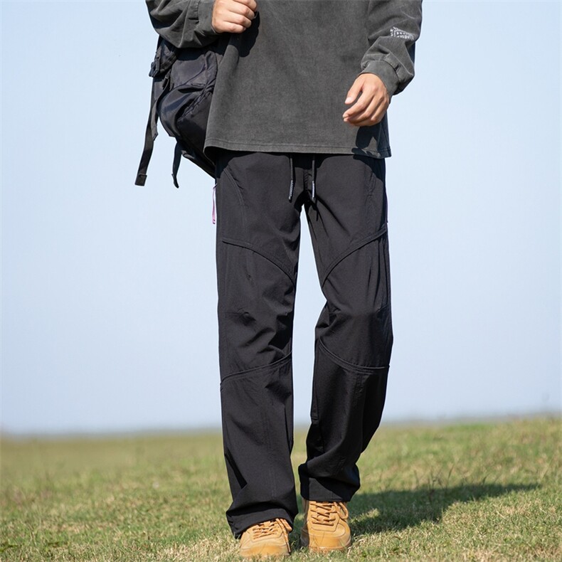 美式户外冲锋裤户外山系登山运动裤高街设计感休闲裤K3501特P50,男装休闲裤,星座309（原A406）