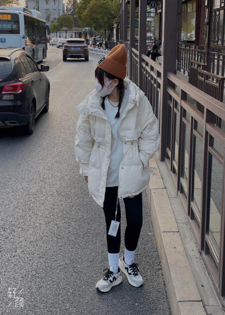 韩版收腰版羽绒服，女装羽绒服，玩美