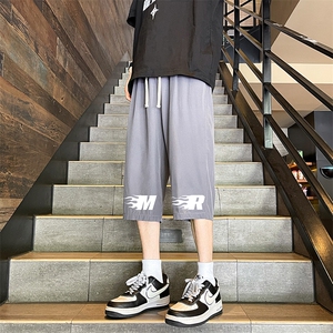 冰丝七分裤男大码速干短裤男五分裤 港风风格 QK72312-P25图片