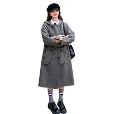 现货冬季新款连帽双面羊绒大衣小个子温暖氛围感2C220-P285K399，女装毛呢外套，2C220