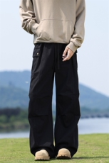 2025秋季新款现货纯棉水洗直筒裤工装休闲长裤DSA157B-K2533-TP55，男装休闲裤，电商A157B