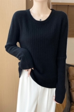 无缝一线成衣半高领毛衣打底衫女秋冬配大衣内搭修身显瘦针织毛衣，女装羊毛衫，绒汀羊绒