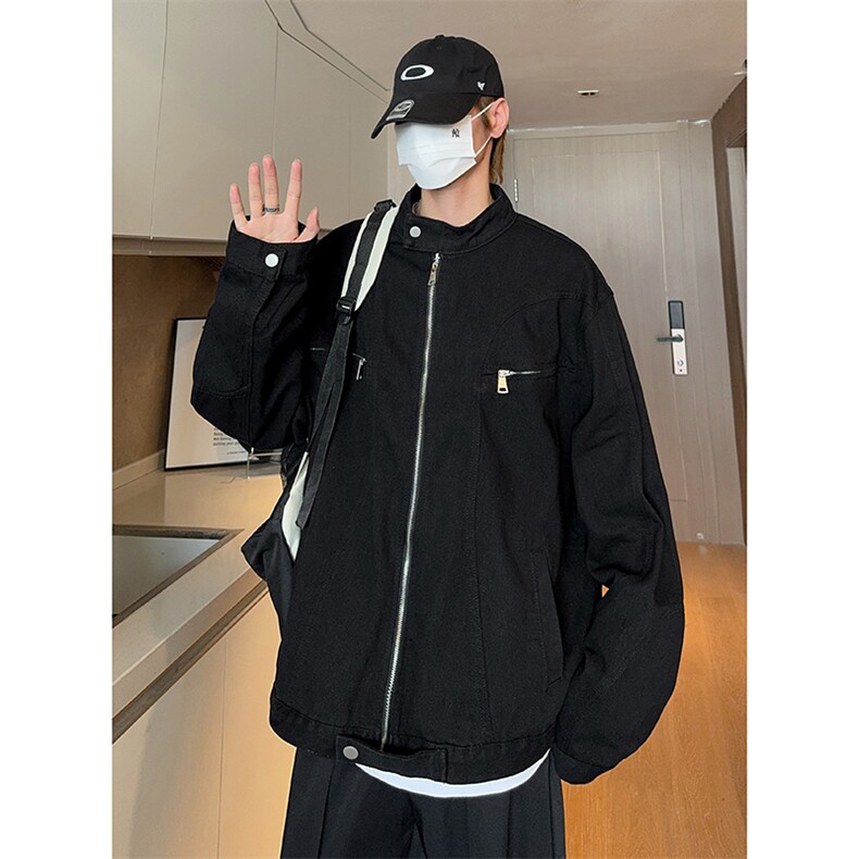 现货秋季哈灵顿工装短款牛仔外套男品质夹克女JK22-P78控118,男装夹克,星座205-5