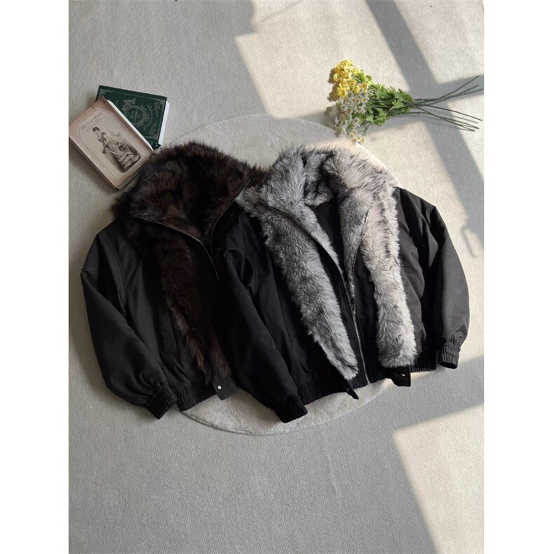 美式双层翻毛领假两件座山雕外套男冬季棉服棉衣JmF111-特p128，男装棉衣，星座910A