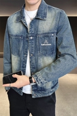 牛仔外套男水洗高级感衣服秋季修身牛仔夹克C317-J6518-P125，男装夹克，电商C317