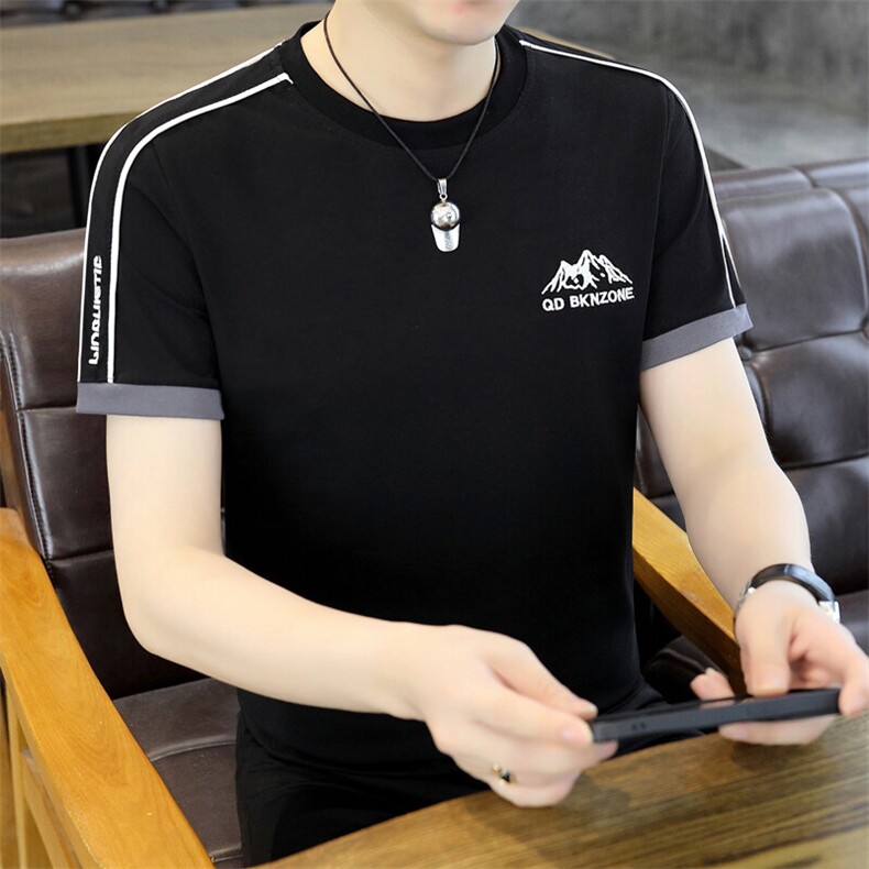 夏季短袖男刺绣翻领POLO衫T恤时尚休闲半袖上衣LD3319-P30,男装Polo衫,星座310B-3