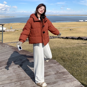 有货主推 落日橘格子保暖加厚羽绒棉服2B218-D12-P165，控248图片
