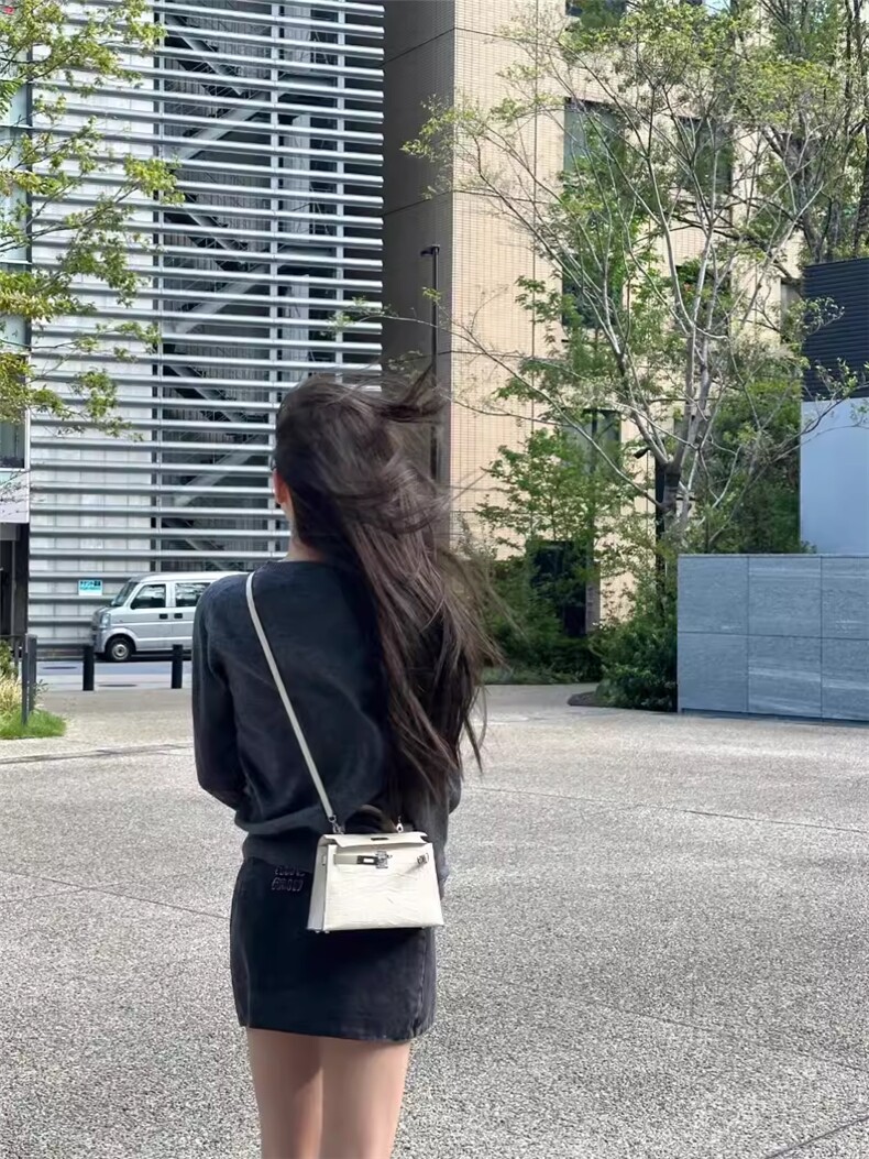 纯色简约百搭单排扣长袖针织衫女,针织衫/毛衣,德聚羊绒