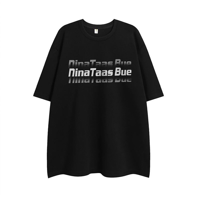 20204新款平铺夏季时尚字母宽松棉圆领短袖T恤T61118P25控38,男装T恤,电商A268-1