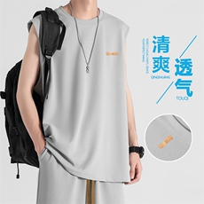 夏季薄款百搭时尚透气亲肤无袖短袖TT387特批-34，男装T恤，星座718