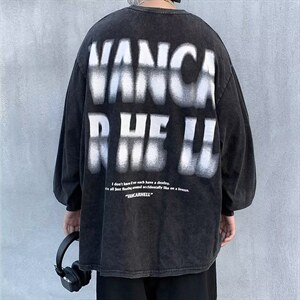 秋季潮重工水洗做旧短袖T恤美式高街潮流百搭印花上衣 T1354-P39图片