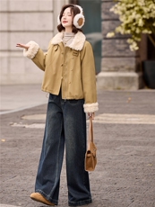 短款羽绒服女2025冬新款高级感巨好看宽松洋气拼毛加厚派克服外套，女装羽绒服，流量+