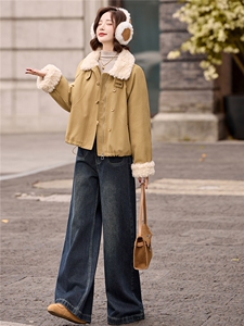 短款羽绒服女2025冬新款高级感巨好看宽松洋气拼毛加厚派克服外套图片