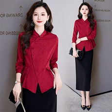 喜婆婆婚宴装春季妈妈礼服平时可穿婚礼穿搭高贵年轻洋气裤子套装，女装套装/套裙，时尚俏佳人