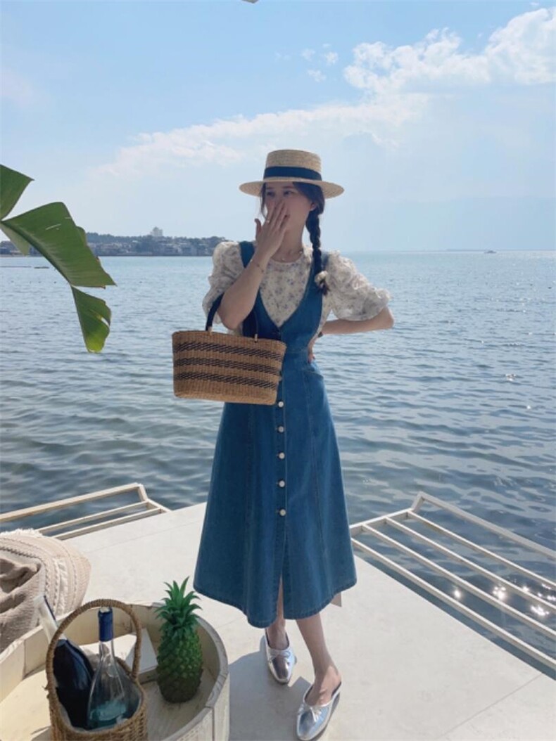 夏装新品大量上新，主打韩系连衣裙，上衣，半裙，套装全品类，女装连衣裙，Ee·G