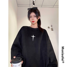 抖音供货、重磅显瘦卫衣秋圆领宽松D223A-DY-LPWY120-特p40，男装卫衣，电商019-1