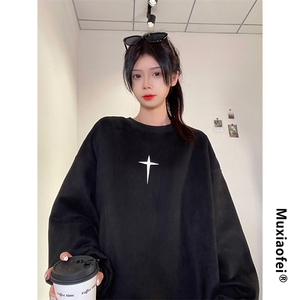 抖音供货、重磅显瘦卫衣秋圆领宽松D223A-DY-LPWY120-特p40图片