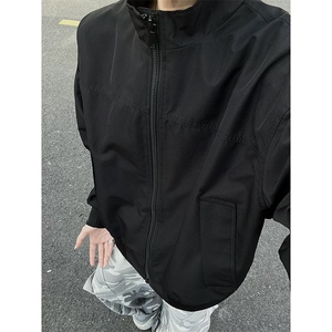 26春装新款美拉德立领飞行夹克boxy廓形休闲百搭外套上衣 JK6500图片