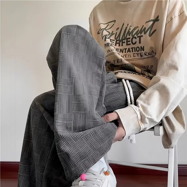 1506A/GGZ8150/P28新款秋冬灯芯绒男宽松阔腿长裤1，男装休闲裤，星座1506A